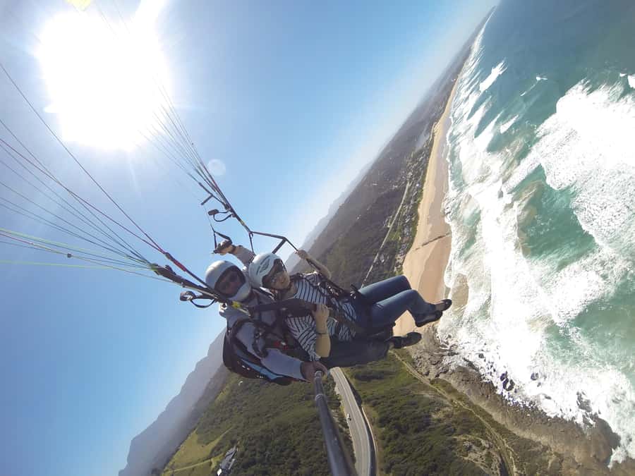 Adventure Tandem Paragliding Flight - The landing and return to the meeting area