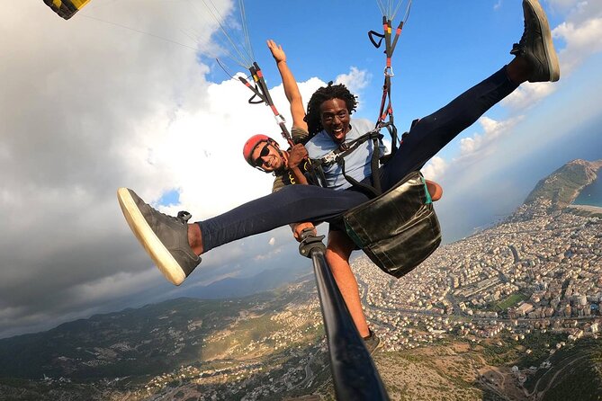 Alanya Tandem Paragliding Everyday w/ Free Hotel Transfer - Flying above Alanya’s Cleopatra Bay