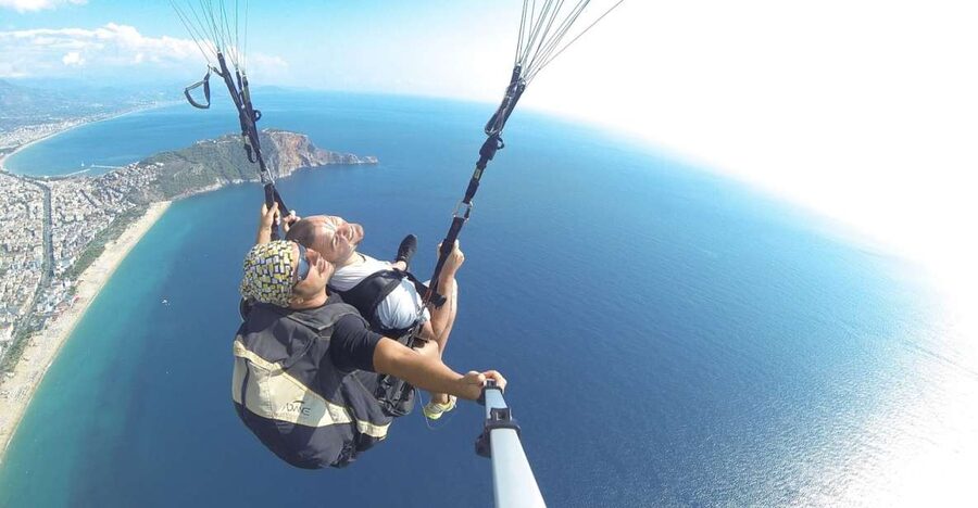 Alanya: Tandem Paragliding Experience Over Cleopatra Beach - Landing at Cleopatra Beach