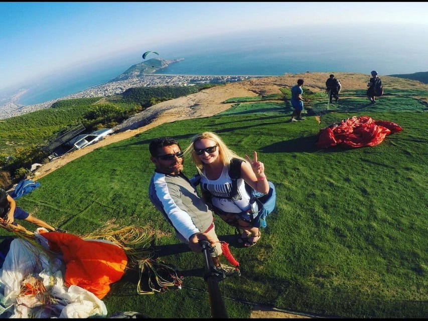 Alanya: Tandem Paragliding Flight to Cleopatra Beach - The safety briefing and the short run to takeoff