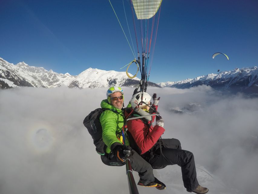 Aletsch Arena: Paragliding Tandem Flight Basic - Taking off from Fiesch above the Rhone Valley