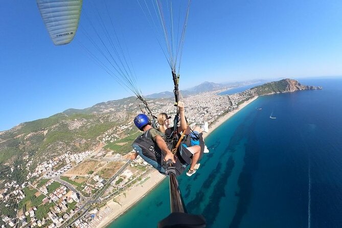 Antalya Alanya Paragliding Takeoff From 700 Meters - Landing on Cleopatra Beach