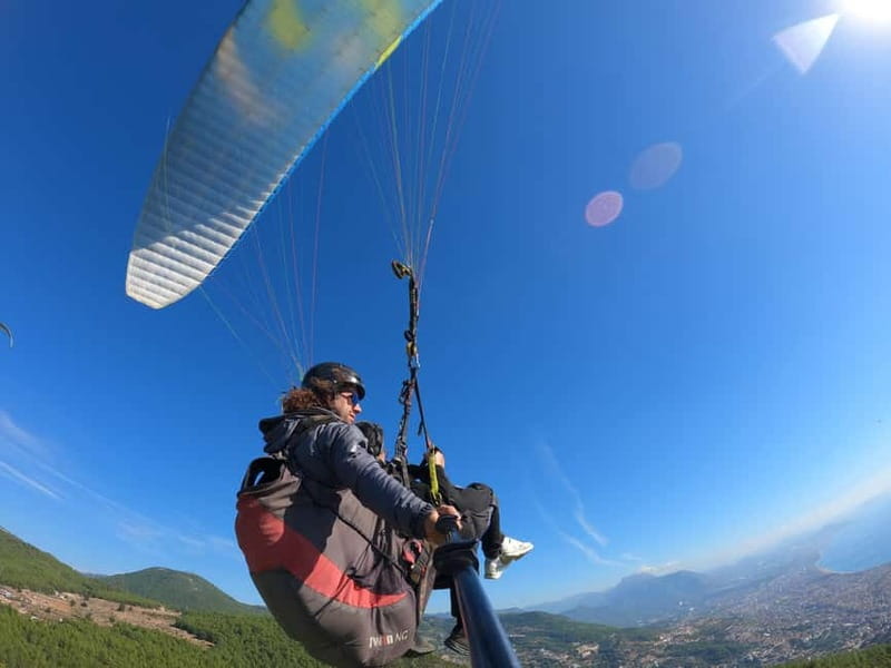 Antalya-Belek-City of Side: Tandem Paragliding With Transfer - Phone restrictions and the €60 photo package
