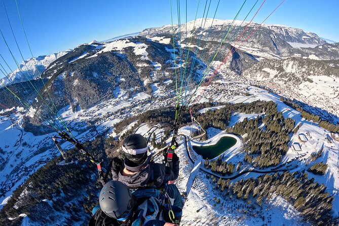 Baptism in Paragliding in La Clusaz - From Crêt du Merle toward Crêt du Loup