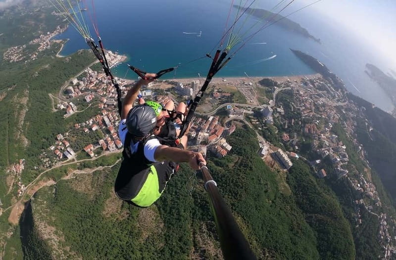 Becici Beach: Tandem Paragliding Flight in Budva Riviera - What happens during the 45-minute experience
