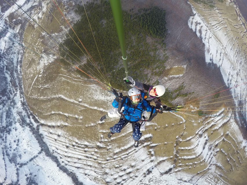 Brasov (:) Tandem Paragliding Experience - Landing Near the Chairlift Station