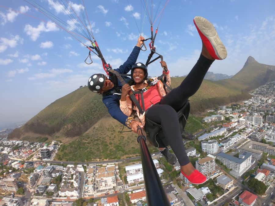 Cape Town: Tandem Paragliding Flight with the Experts - From Signal Hill car park to the launch
