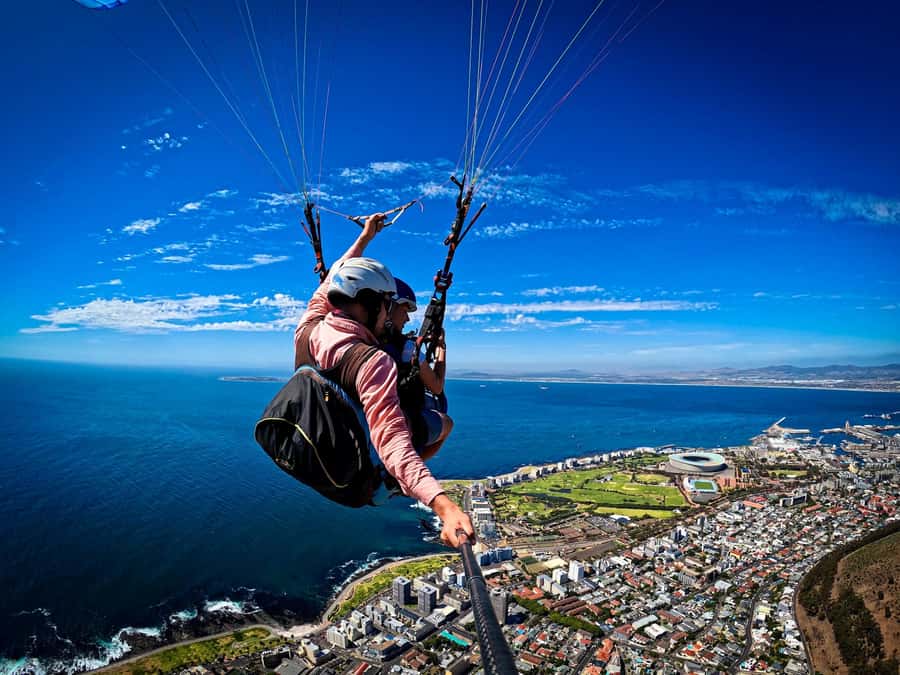 Cape Town: Tandem Paragliding with views of Table Mountain - Sea Point Promenade or The Glen Club landing