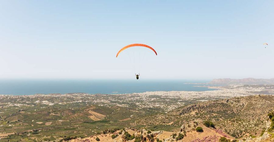 Chania: Tandem Paragliding Flight in Crete - What takeoff feels like for a first-time flyer