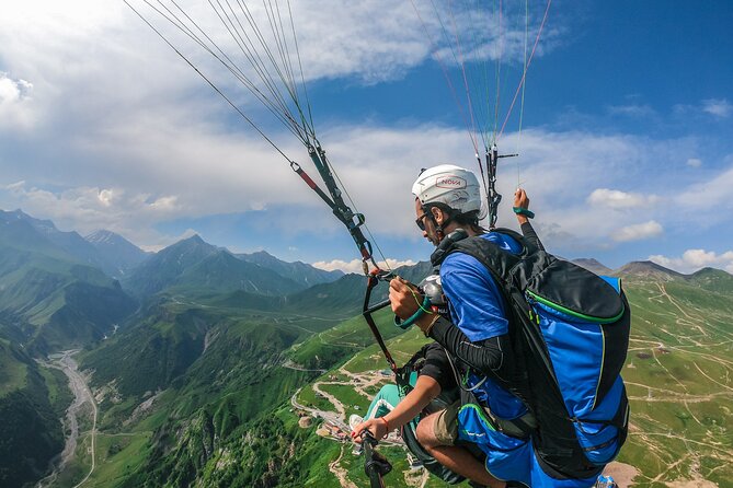 Cloudbase Paragliding in Gudauri, Georgia - Gudauri from the air