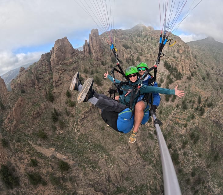 Costa Adaje: Paragliding from 1100m - Incredible landscape! - What the flight feels like over Adeje