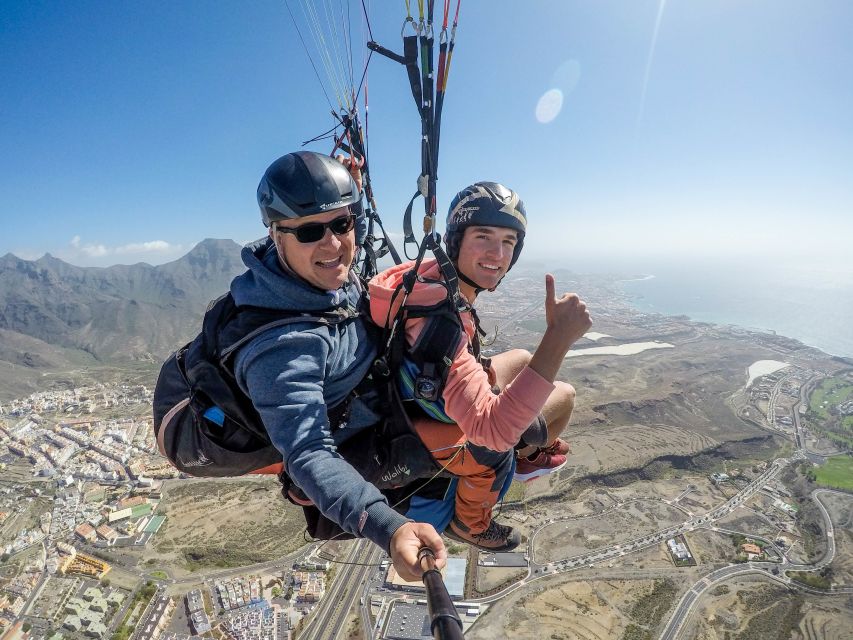Costa Adeje: Tandem Paragliding Flight with Free Pickup - From Costa Adeje to the Taucho launch site