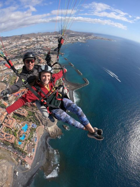Costa Adeje: Tandem Paragliding Flight with Pickup - Safety gear and the first briefing