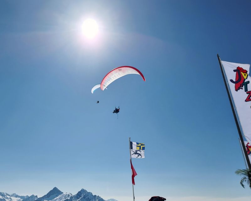 Davos: Tandem Paragliding Flight - The return to Davos completes the outing
