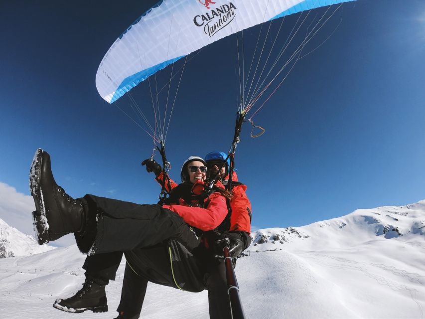 Davos: Tandem Paragliding Flight - Three possible launch points, chosen for the wind