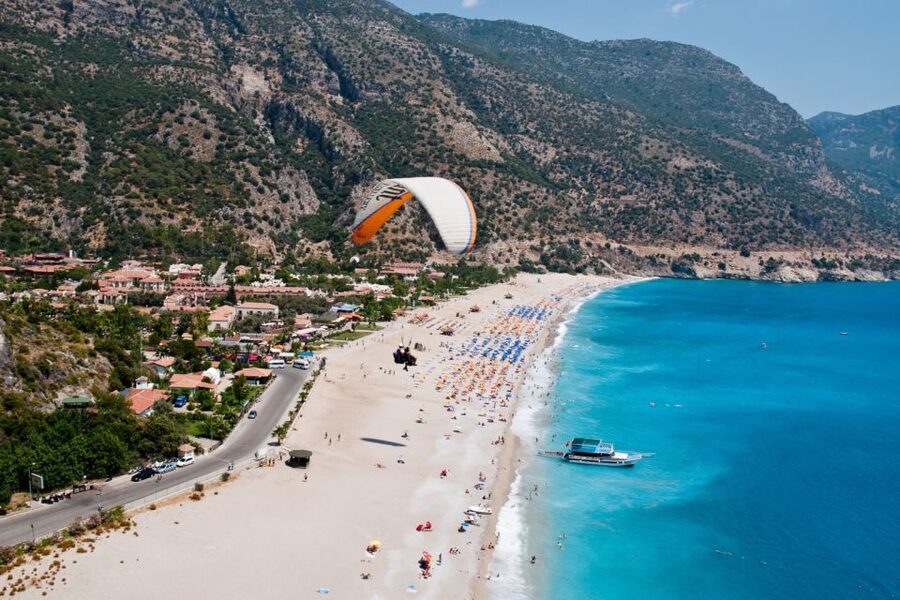 Fethiye: Blue Lagoon Tandem Paragliding w/Photos & Video - The 40-Minute Ride Up the Mountain