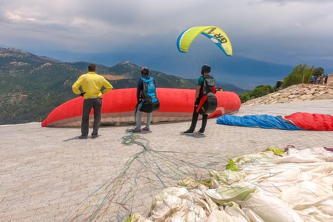 Fethiye Paragliding Experience with optional Photo & Video - Preparing for a tandem flight