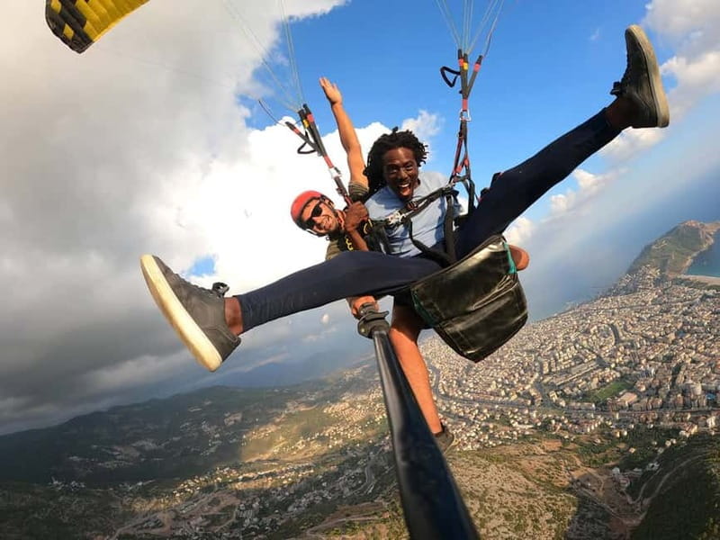 From Antalya: Paragliding Experience w/ Hotel Pickup - Flying Above Cleopatra’s Bay