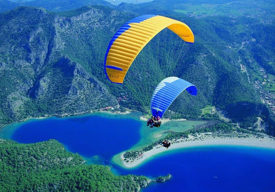 From Fethiye: Oludeniz Paragliding Trip with Transfer - Landing beside the Ölüdeniz coast