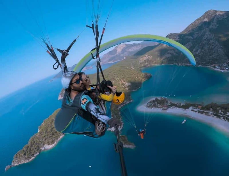 From Fethiye: Tandem Paragliding in Ölüdeniz - At the 6,650-foot launch site