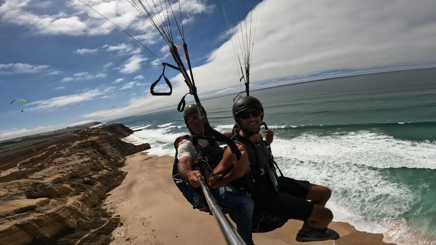 From Lisbon: Paragliding Tandem Flight - The strongest part: careful pilots and a relaxed mood