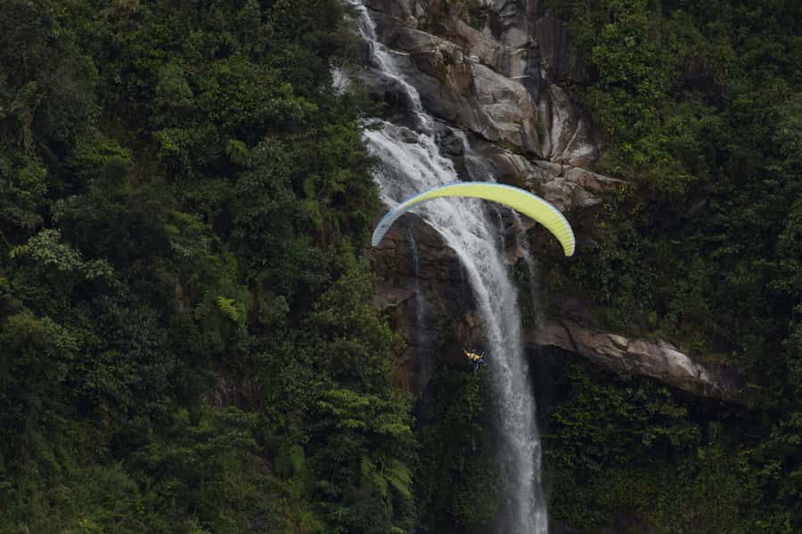 From Medellín: ATV and Waterfall Paragliding Tour - My call: book it for the combination
