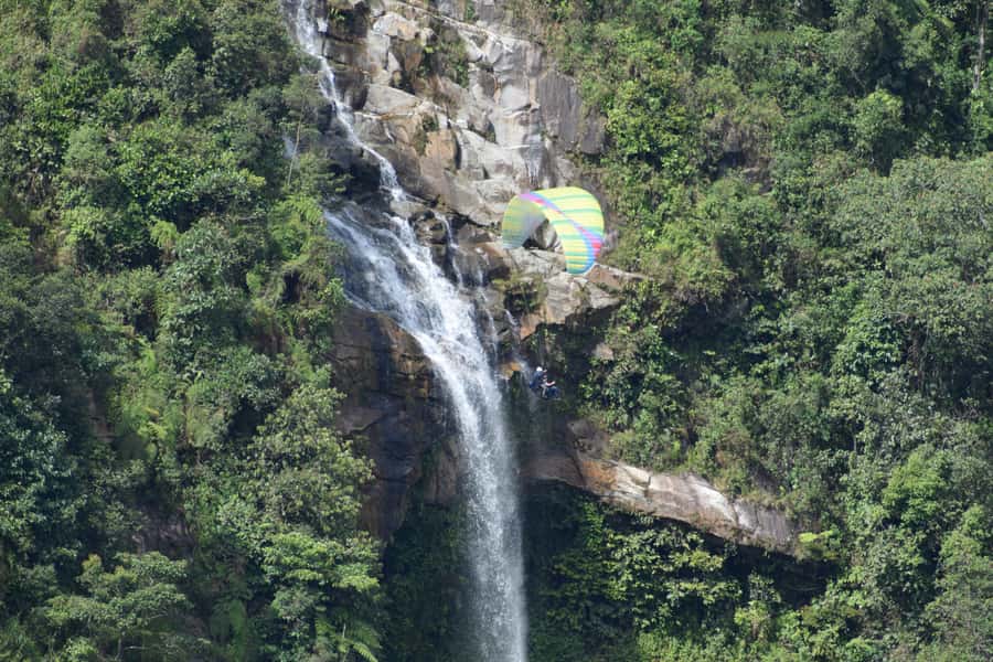 From Medellín: Paragliding and Rafting Combo Tour - Lunch and the switch from air to water