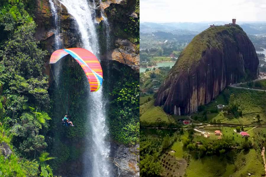 From Medellín: Paragliding Flight and Guatape Tour - What the $213 price includes