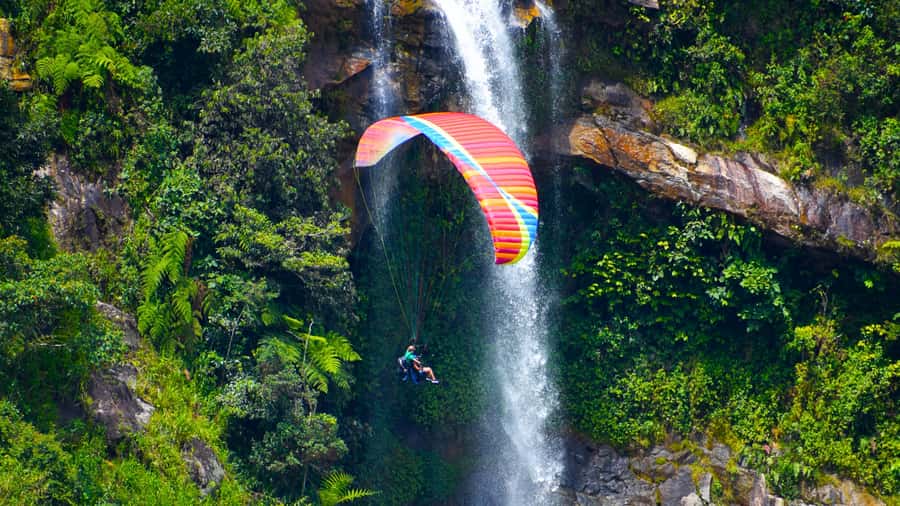 From Medellin: Private Paragliding Tour Over Waterfalls - Preparing for a Tandem Flight