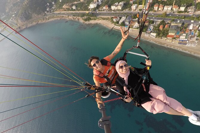 Halal Tandem Paragliding With Licensed Woman Pilot in Alanya - Taking in Alanya from above