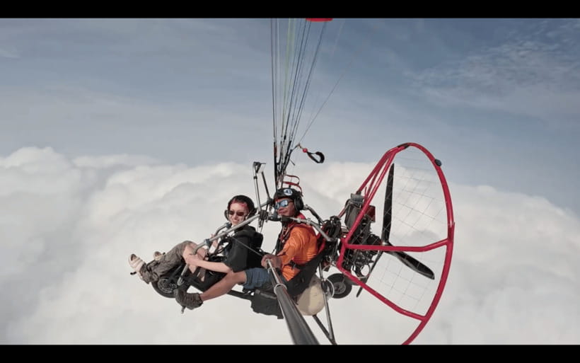 Halong Sky Tour: Powered Paragliding - Taking off at Ha Long Airfield