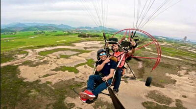 Halong Sky Tour: Powered Paragliding