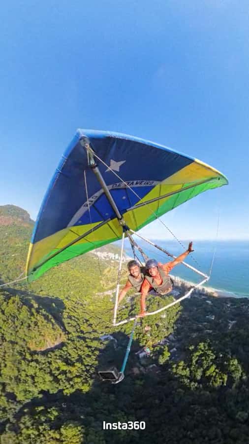 Hang gliding flight in Rio de Janeiro - The 360° video is a real part of the value