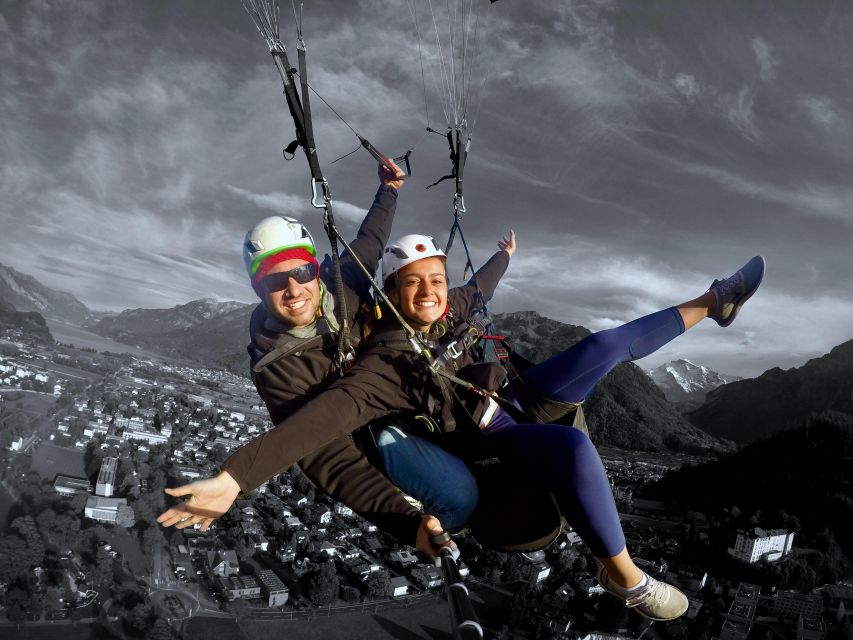 Interlaken: Paragliding Tandem High Flight - Riding up to the 1,350-meter launch point