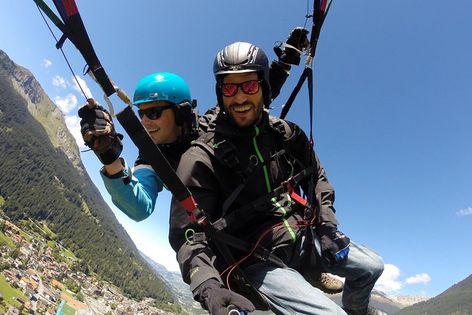 Klosters Tandem Paragliding Flight from Gotschna - From Klosters Station to the Gotschna Launch Site