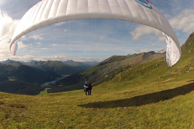 Klosters Tandem Paragliding Flight from Gotschna - Takeoff From Gotschna, With Clear Instructions