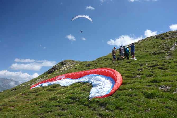 Klosters Tandem Paragliding Flight from Gotschna - Optional Steering and Freestyle Maneuvers
