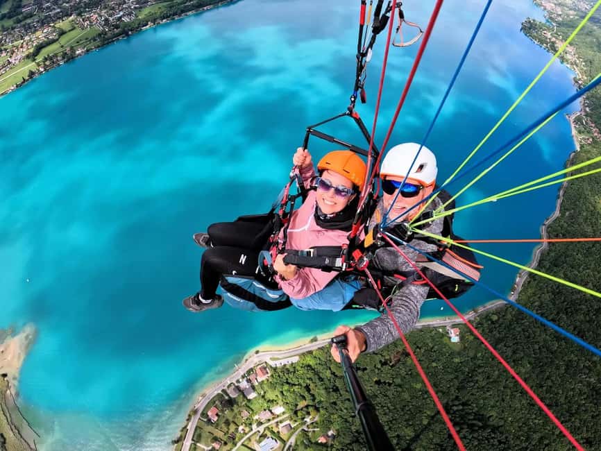 Lake Annecy: Winter Paragliding flight - Takeoff, where the nerves begin