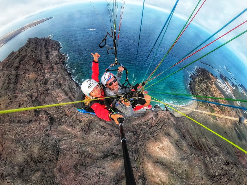 Lanzarote: Tandem Paragliding over Volcanoes & the Atlantic - Seeing Lanzarote from a paraglider