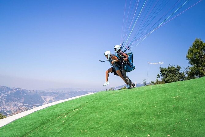 Lebanon Paragliding - Taking Off From Jounieh Mountain at 750 Meters