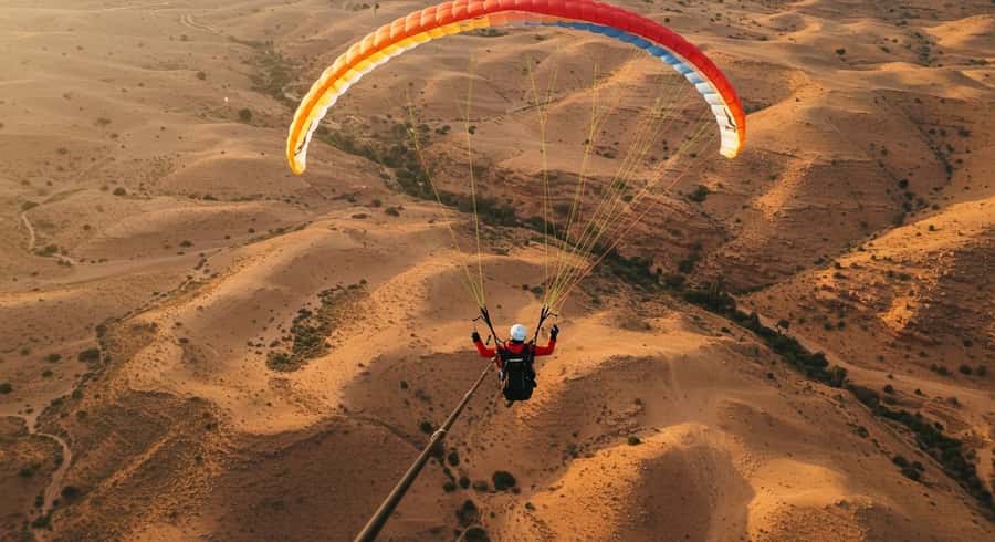 Marrakech Adventure: Paragliding, Camel Ride & Breakfast - Flying above Kik Plateau for 20 minutes