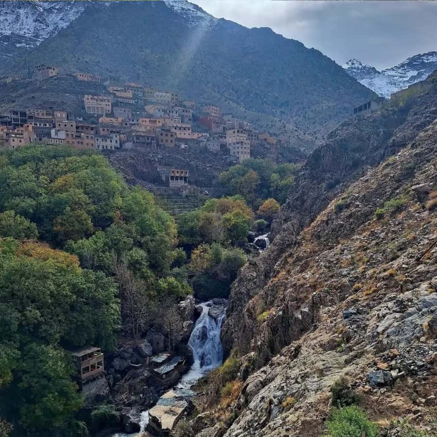 Marrakech: Paragliding, Camel Ride & Berber Villages Trip - Imlil, Berber villages, and the waterfall walk