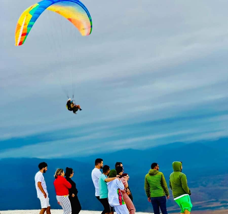 Marrakech: Paragliding over Agafay Desert & Atlas Mnt Views - The ride out from Marrakech