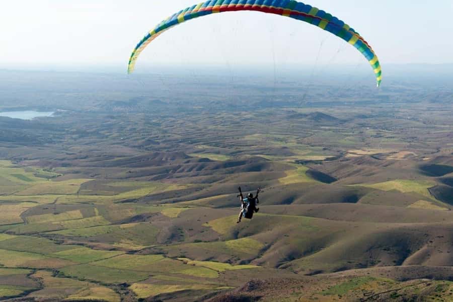 Marrakech: Paragliding over Agafay Desert & Atlas Mnt Views - Lalla Takerkoust and the first photo stop
