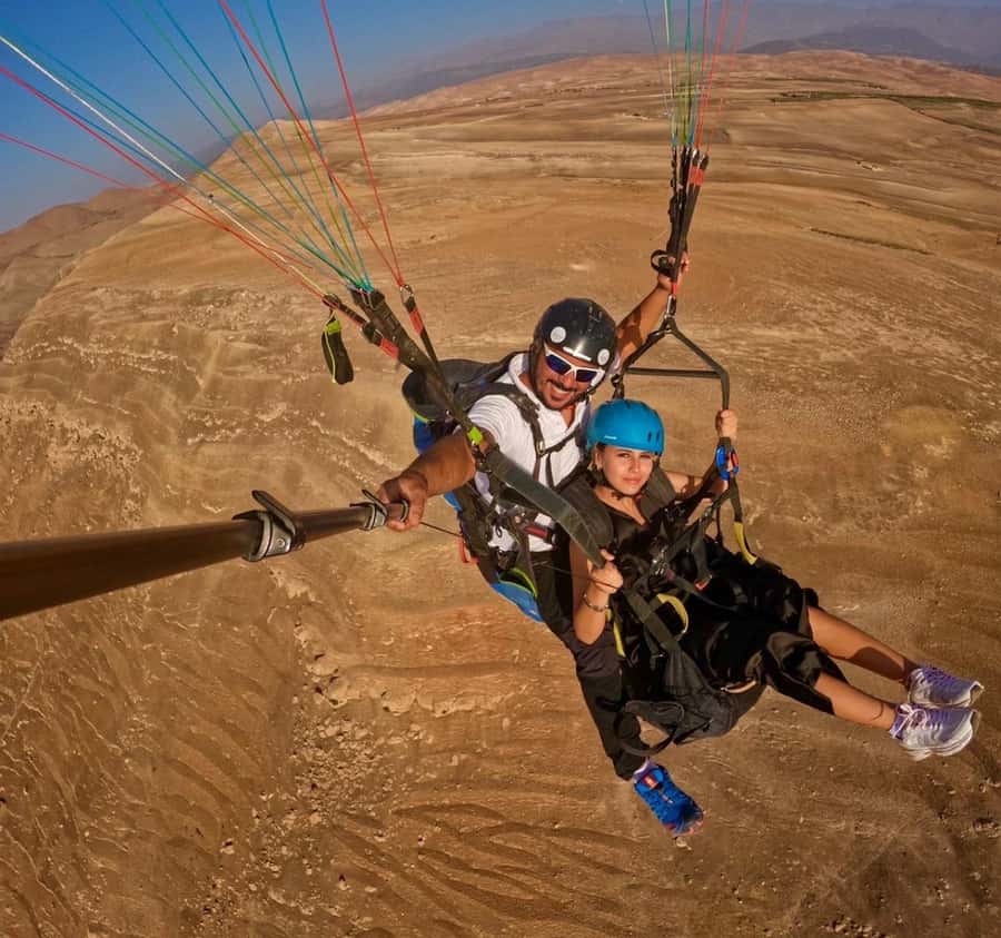 Marrakech: Paragliding over Agafay Desert & Atlas Mnt Views - Breakfast at the argan oil cooperative