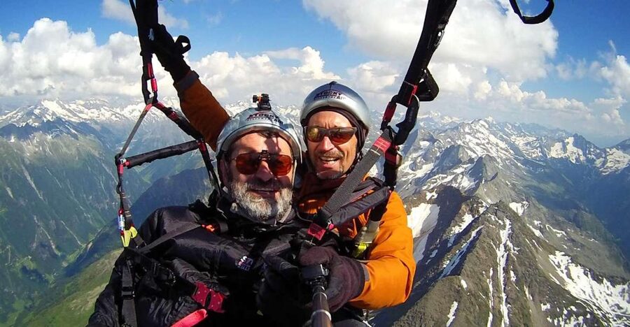 Mayrhofen: Paragliding Flight Experience Over Mountains - The take-off: a short run, then open air