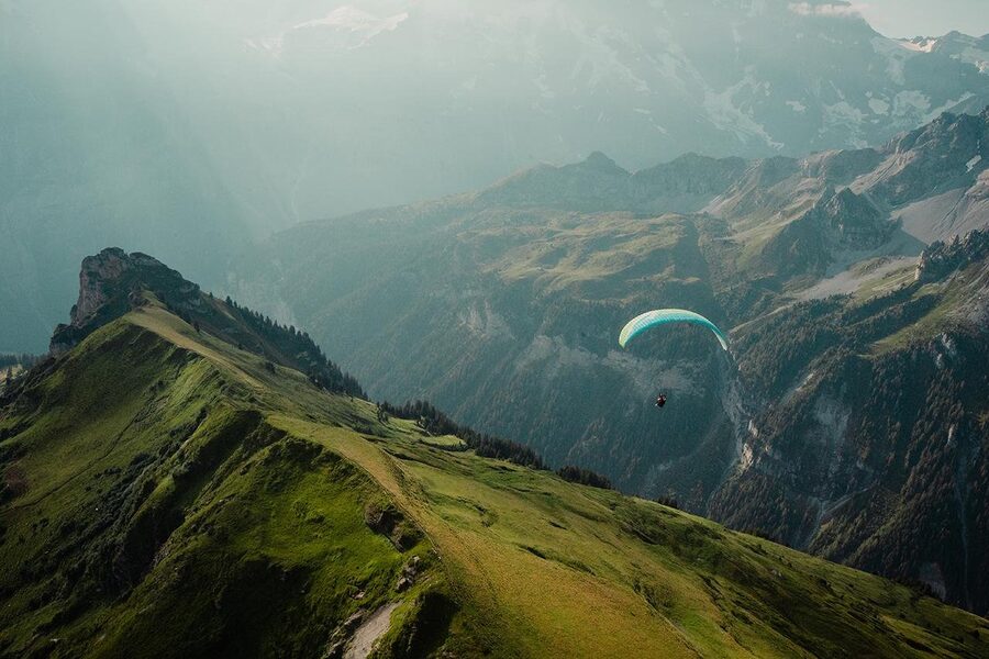 Mürren: Paragliding Panorama Tandem Flight Full Experience - Birg at 2,600 meters: the launch point