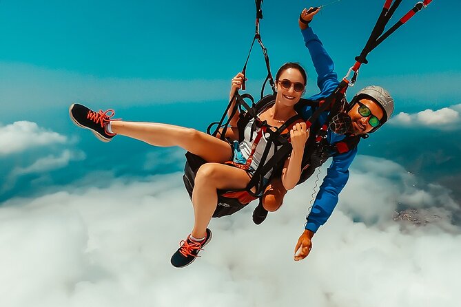 Oludeniz Paragliding in Fethiye Turkey - Taking off from 6,460 feet