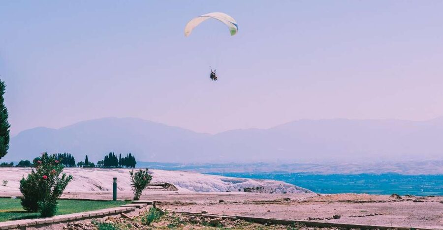 Pamukkale: Tandem Paragliding Experience - Safety briefing and tandem takeoff