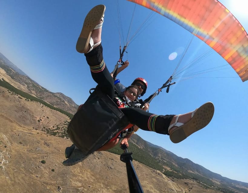 Pamukkale: Tandem Paragliding with Ancient Hierapolis Views - A bird’s-eye view of Pamukkale and Hierapolis